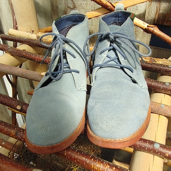 Incredible blue suede desert boots! - Picture 2 of 14